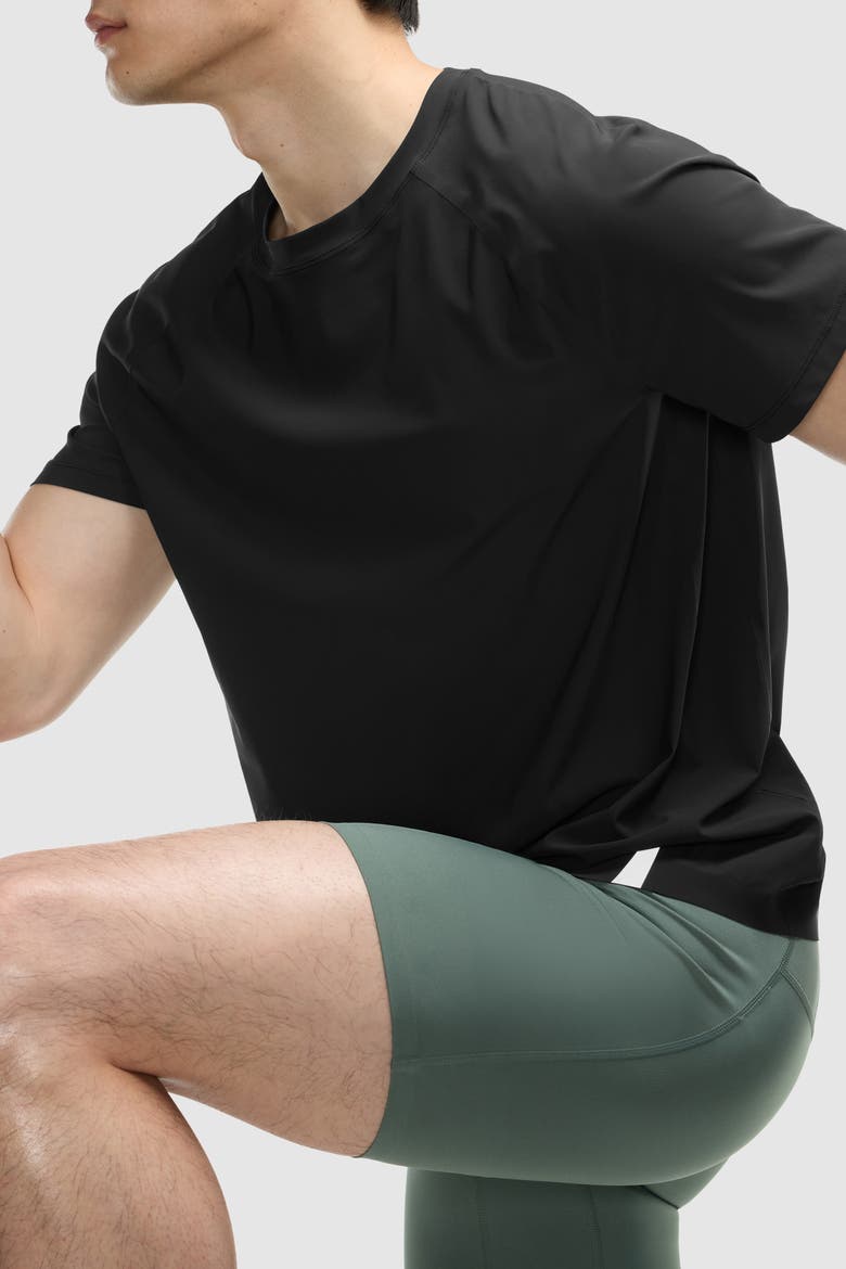 7" PaceForm Compression Run Short, Alternate, color, Soft Olive