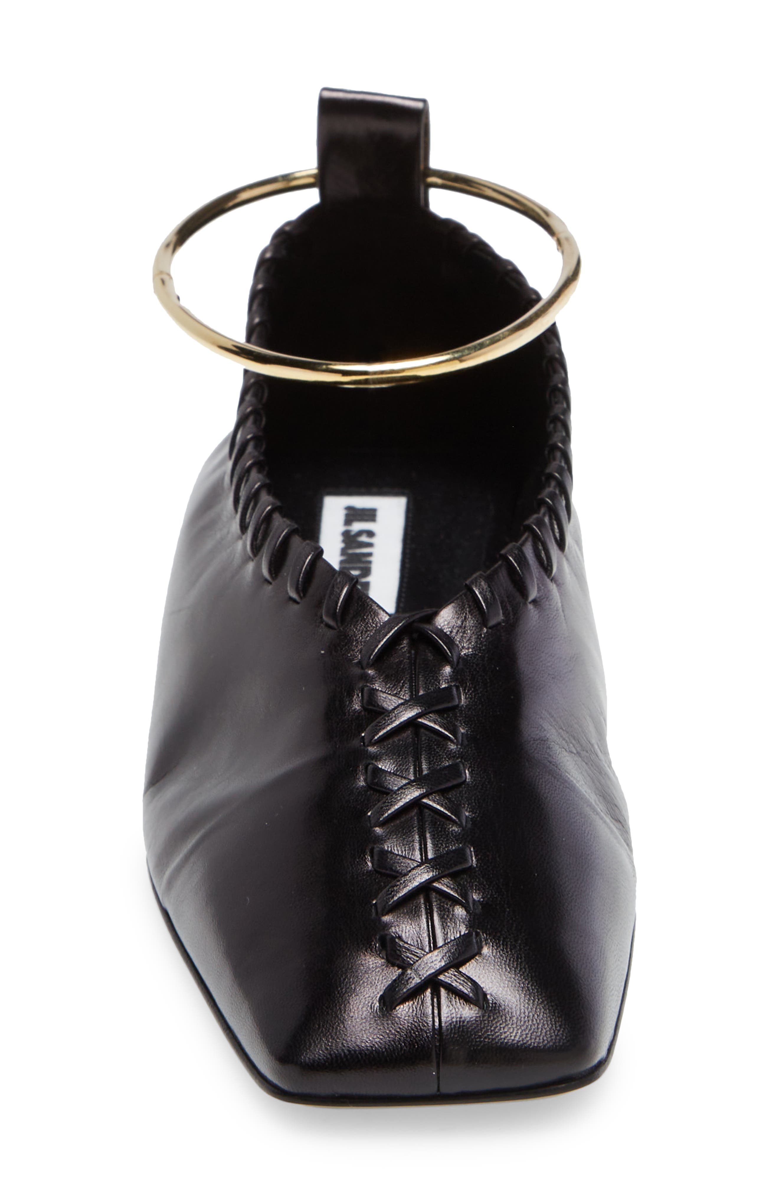 Jil Sander Anklet Ballerina Flat, Alternate, color, 