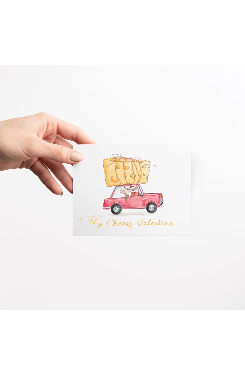 Ramus & Co Valentine's Day Friendship Greeting Card Pack Sets, 'My Cheesy Mice, Non-Corny Valentine, Hearts Dance', Alternate, color, Multi-Pack