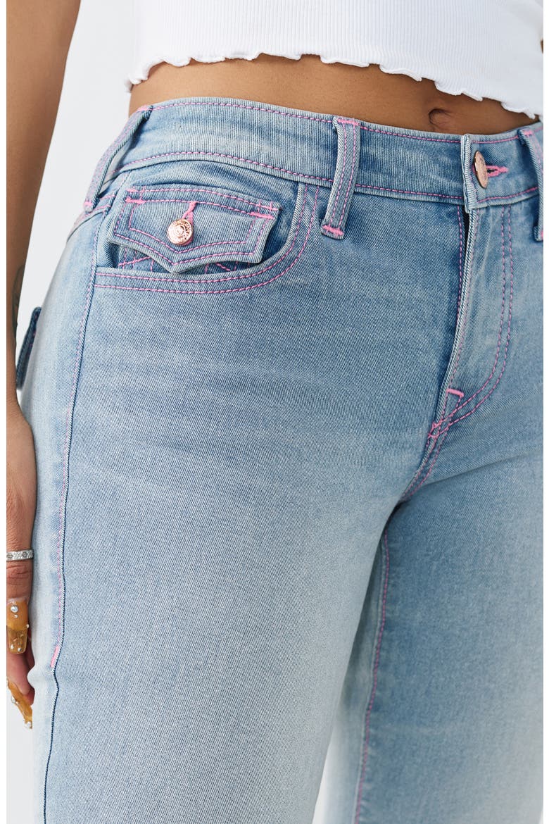 Becca Flap Pocket Bootcut Jeans, Alternate, color, LIGHT SKYLINE WASH