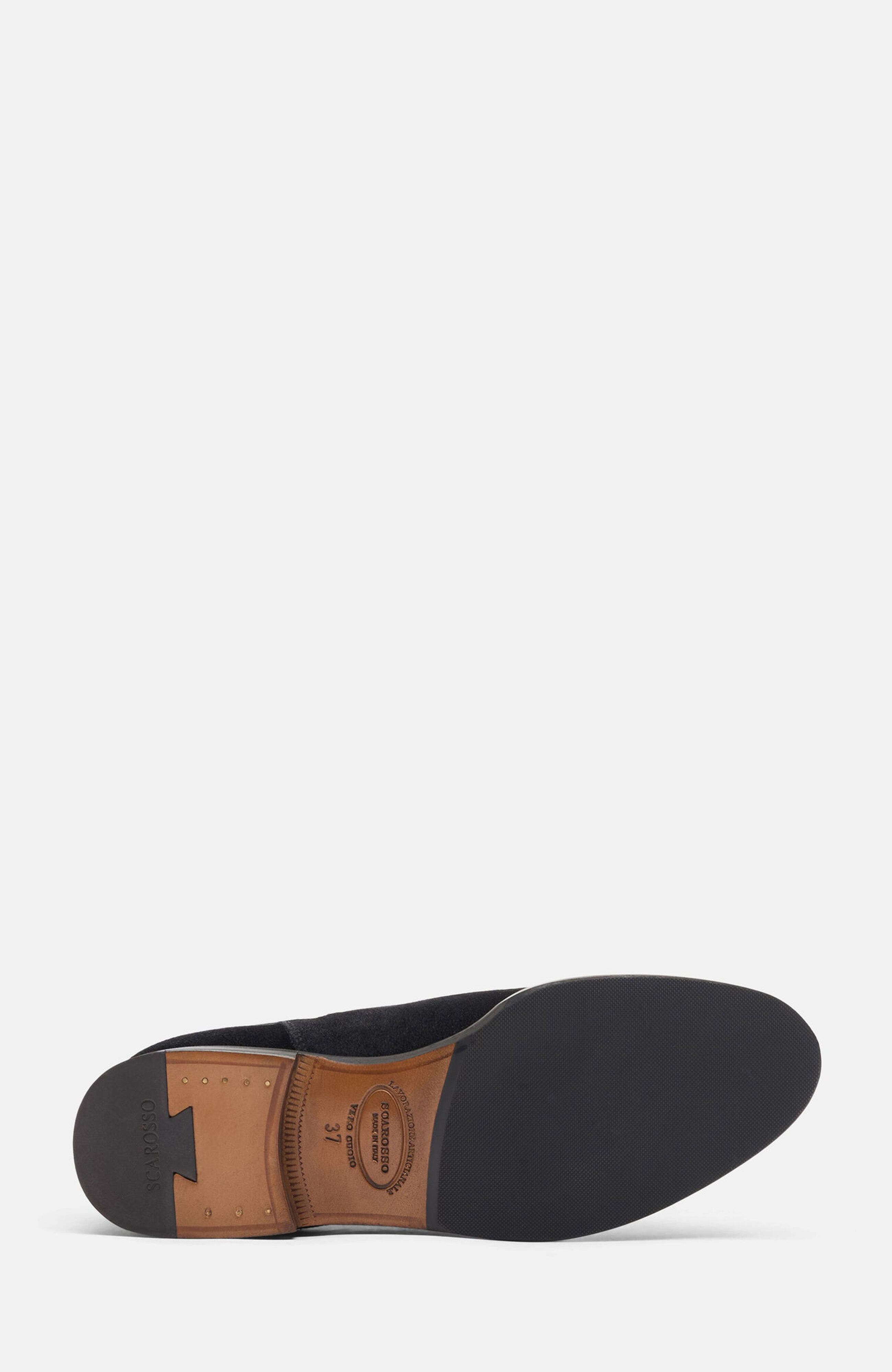 Elena Chelsea Boots, Alternate, color, Black - Suede