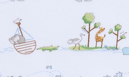 Kissy Kissy Noah's Print Pima Cotton Blanket In Multi