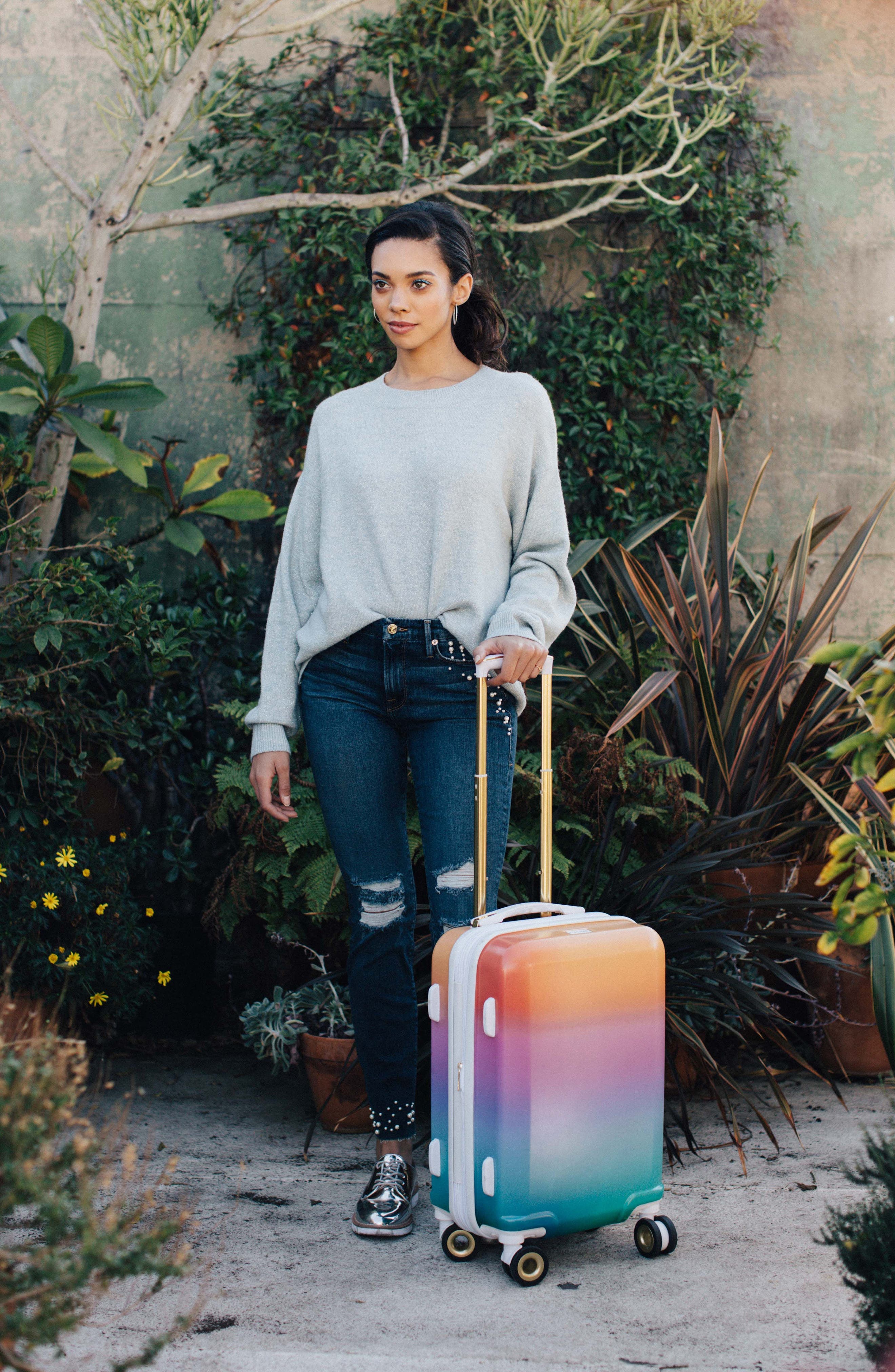 CALPAK x Oh Joy! 28-Inch & 20-Inch Hardshell Spinner Suitcase & Carry-On Set, Alternate, color, 