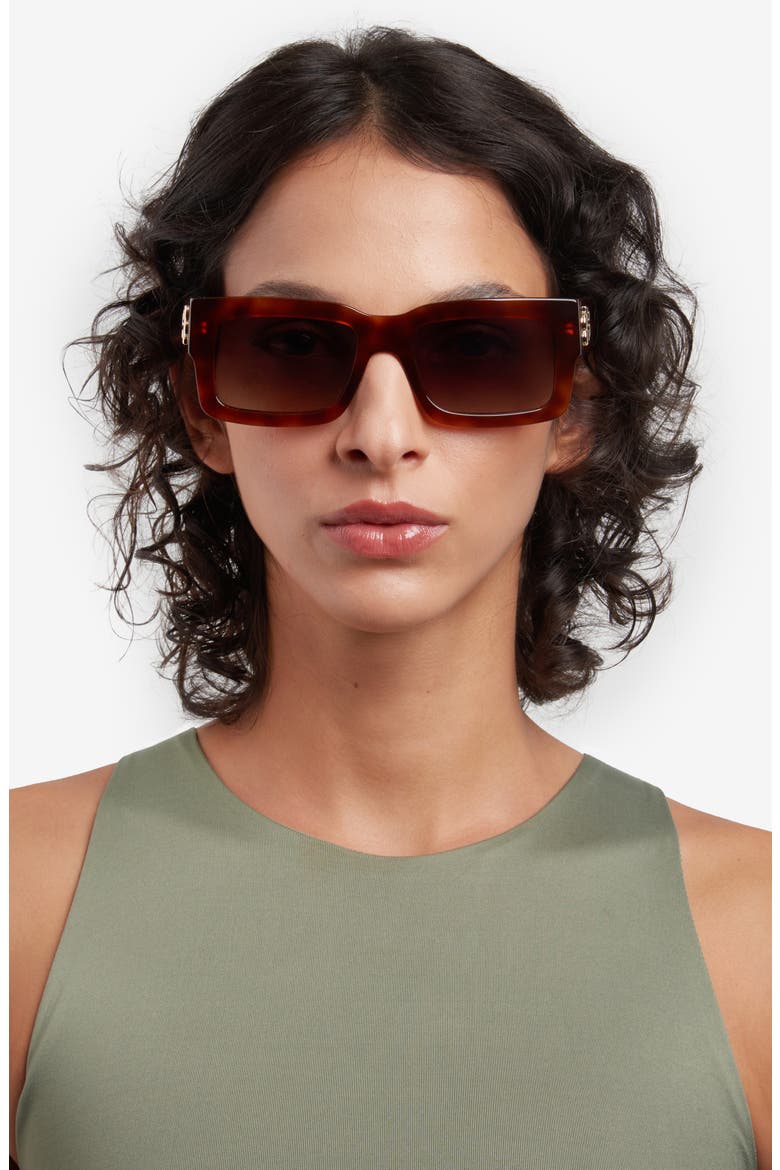 54mm Rectangular Sunglasses, Alternate, color, 0086-HA