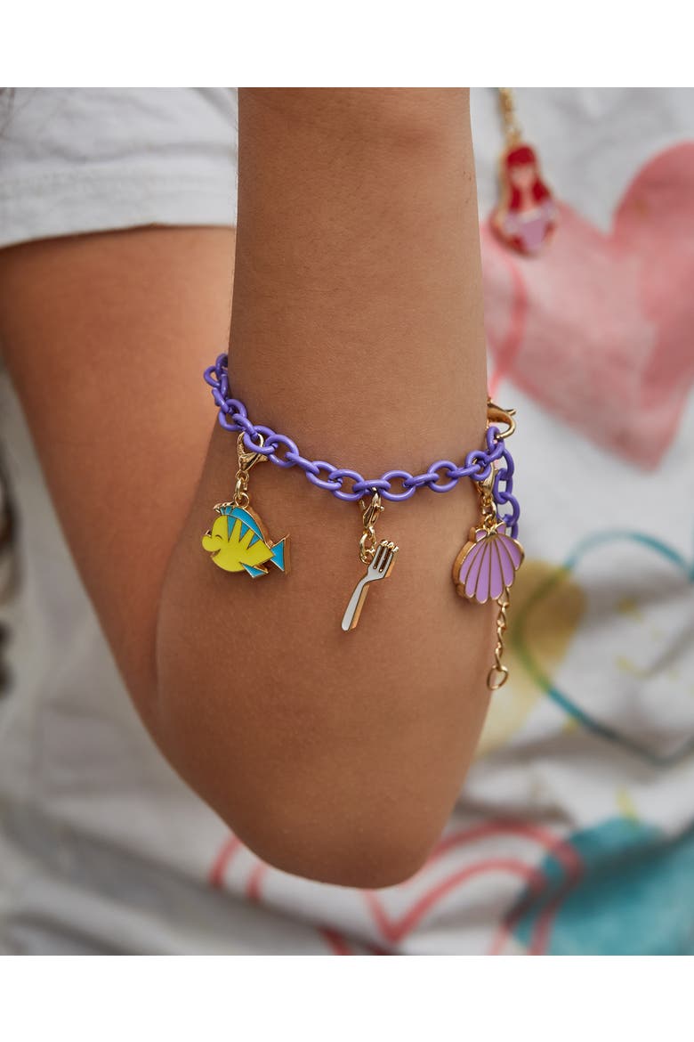 Princess and The Little Mermaid Necklace, Bracelet, and Charms Set, Alternate, color, Multi