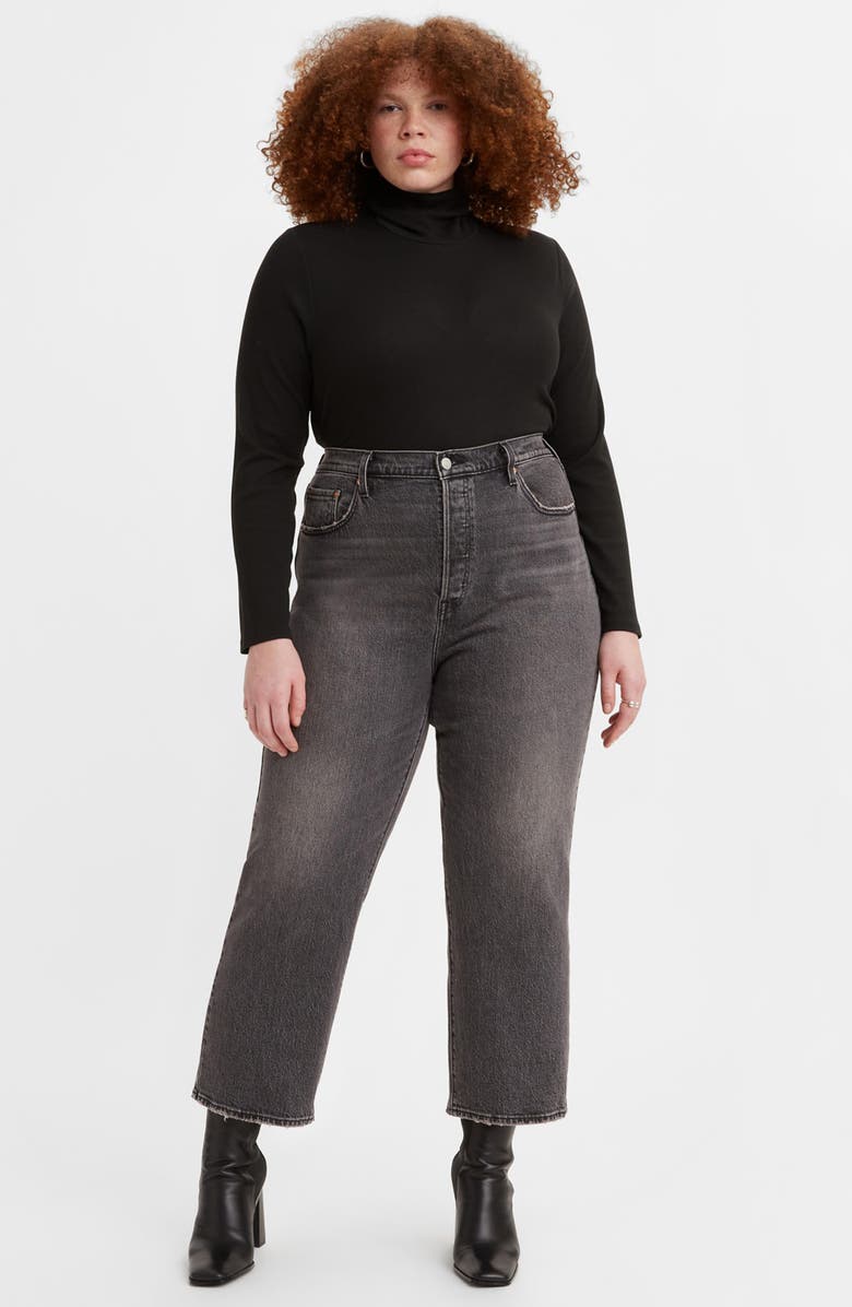 Levi's<sup>®</sup> High Waist Straight Leg Ankle Jeans, Alternate, color,