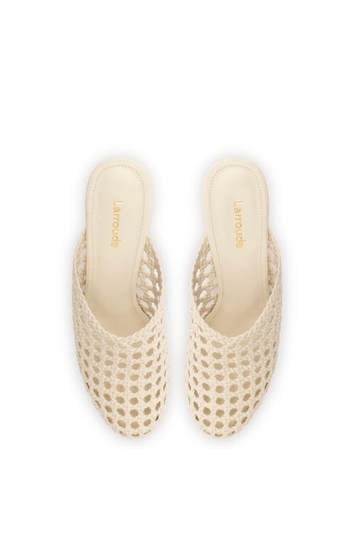 Larroude Women's Dew Drop Macrame Mule Pumps In Ivory