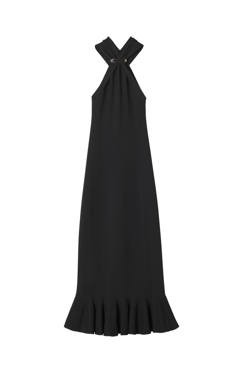Lanvin Long Viscose Dress, Main, color, Black