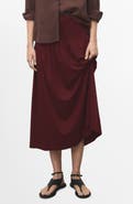 MANGO Plank Pleat Midi Skirt