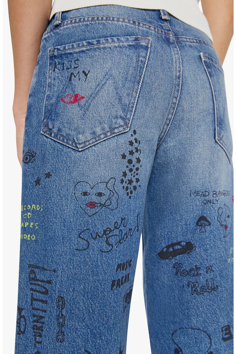The Smoothie Flood Cuff High Waist Wide Leg Jeans, Alternate, color, TOOTSIE