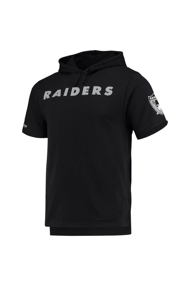 Men's Mitchell & Ness Black Las Vegas Raiders Game Day Hoodie T-Shirt, Alternate, color, Black