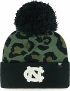 '47 Women's '47 Hunter Green North Carolina Tar Heels Bagheera Cuffed Knit Hat with Pom