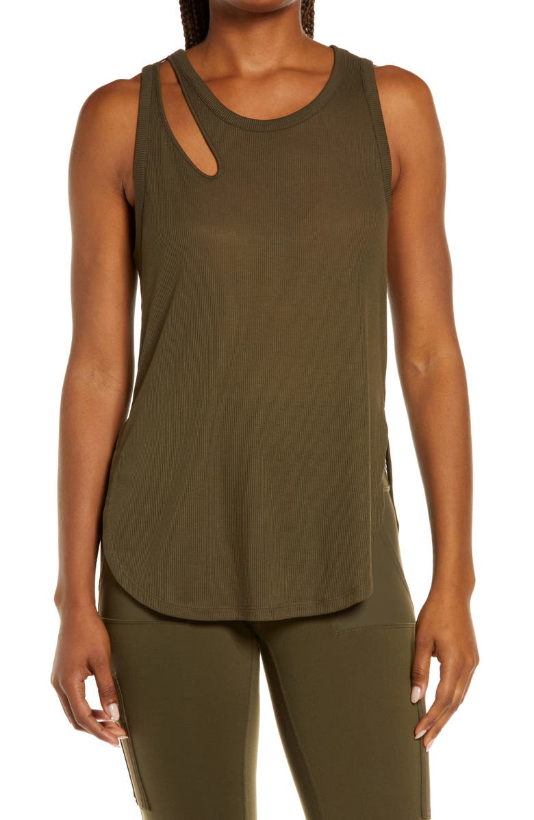 Alo Peak Cutout Tank, Main, color,