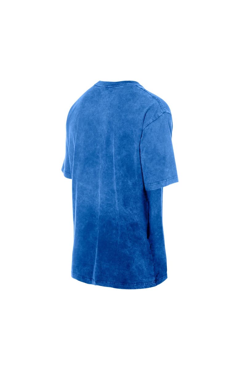 New Era Men's New Era Blue New York Knicks Oversized Throwback Collection Mineral Wash T-Shirt, Alternate, color, Blue