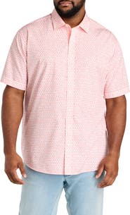 Synrgy by DXL Big & Tall Geometric Print Sport Shirt V2