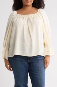 MAX STUDIO Flutter Sleeve Top