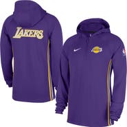 Nike Men's Nike  Purple Los Angeles Lakers Authentic On Court Zone Quarter-Zip Dri-FIT Hoodie Jacket