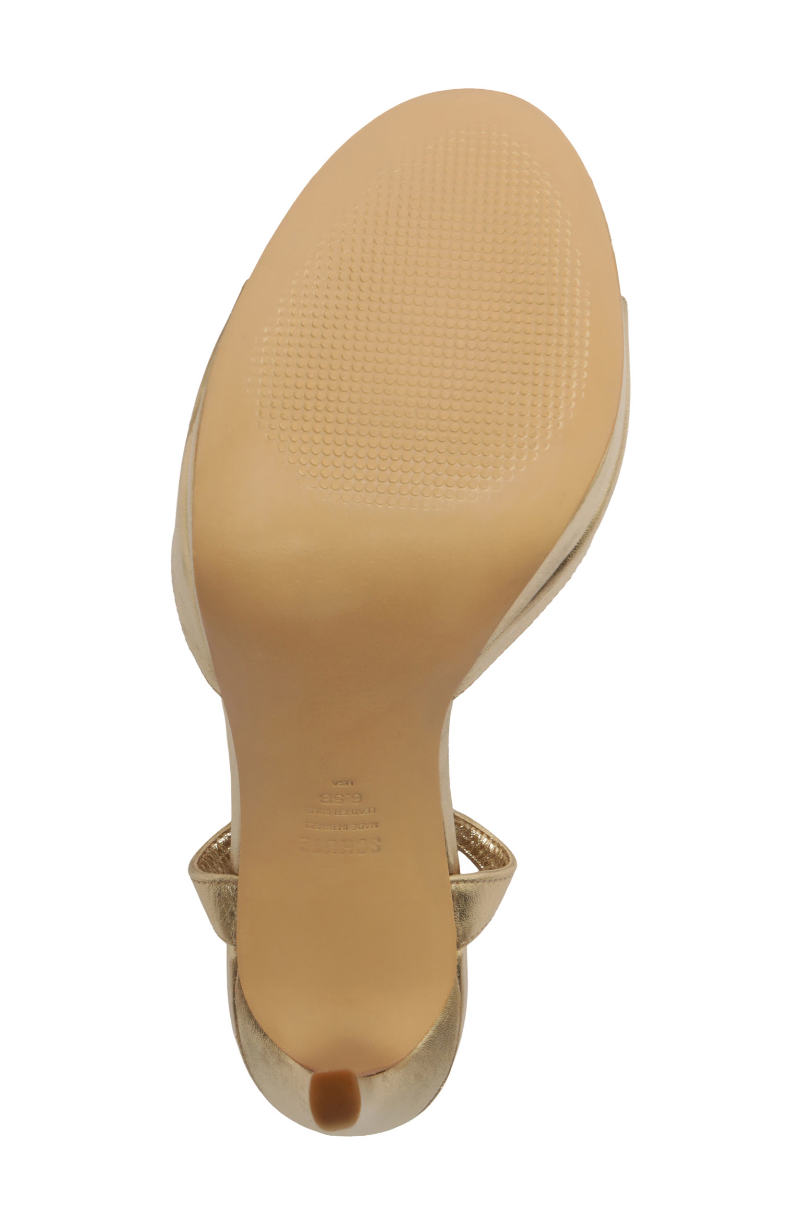 Scarelett Ankle Strap Platform Sandal, Alternate, color, PLATINA