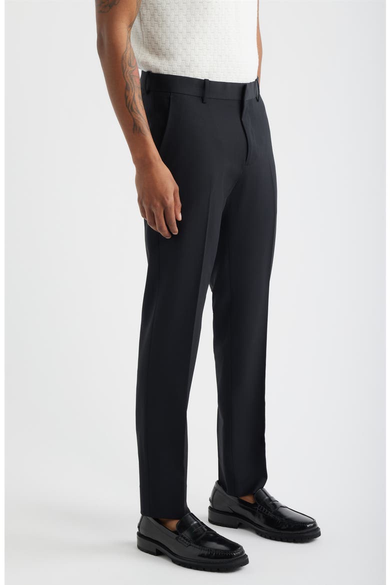 Skinny Fit Suit Pants, Alternate, color, BLACK