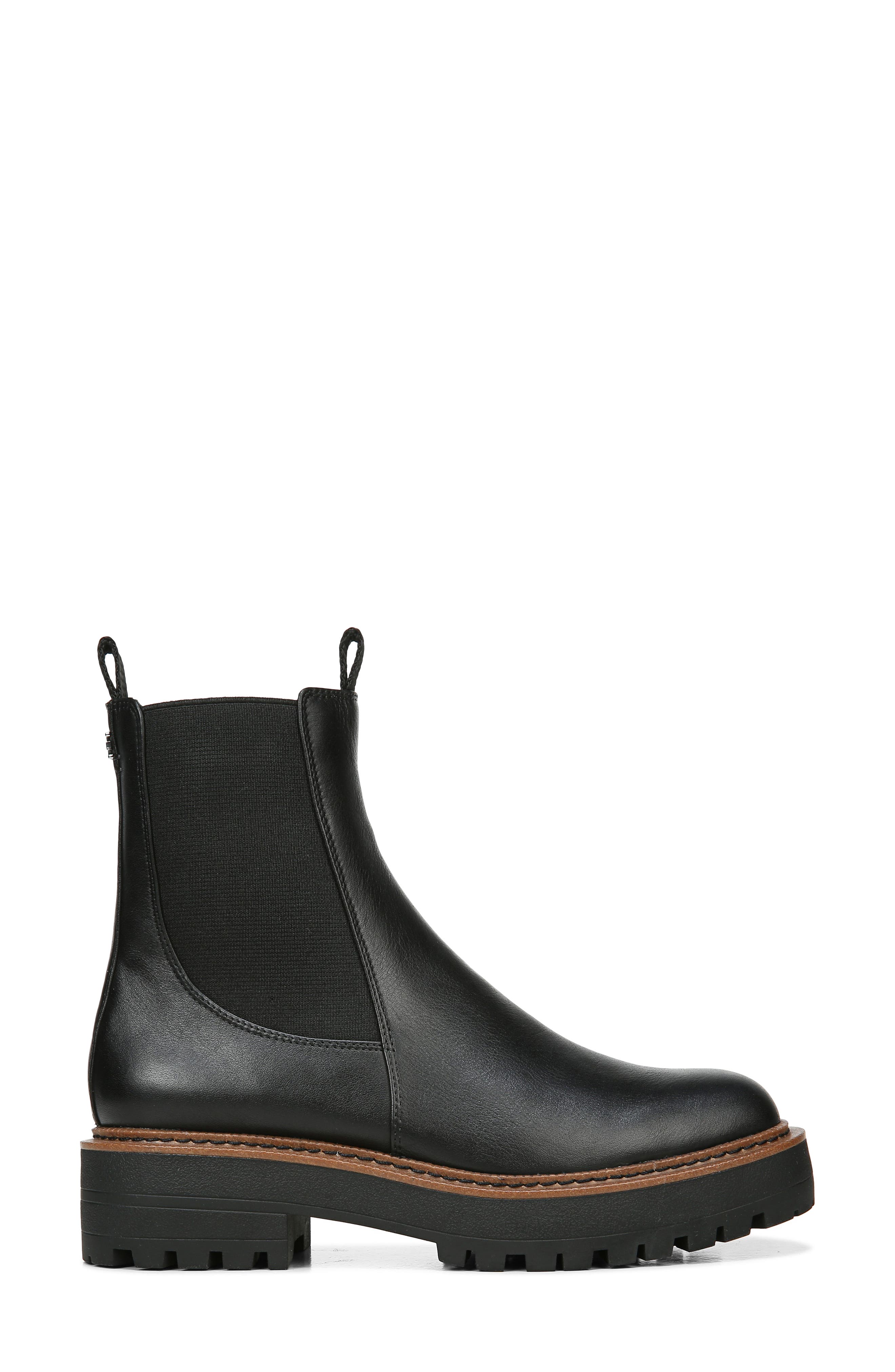 Sam Edelman Laguna Waterproof Lug Sole Chelsea Boot - Wide Width Available, Alternate, color, Black