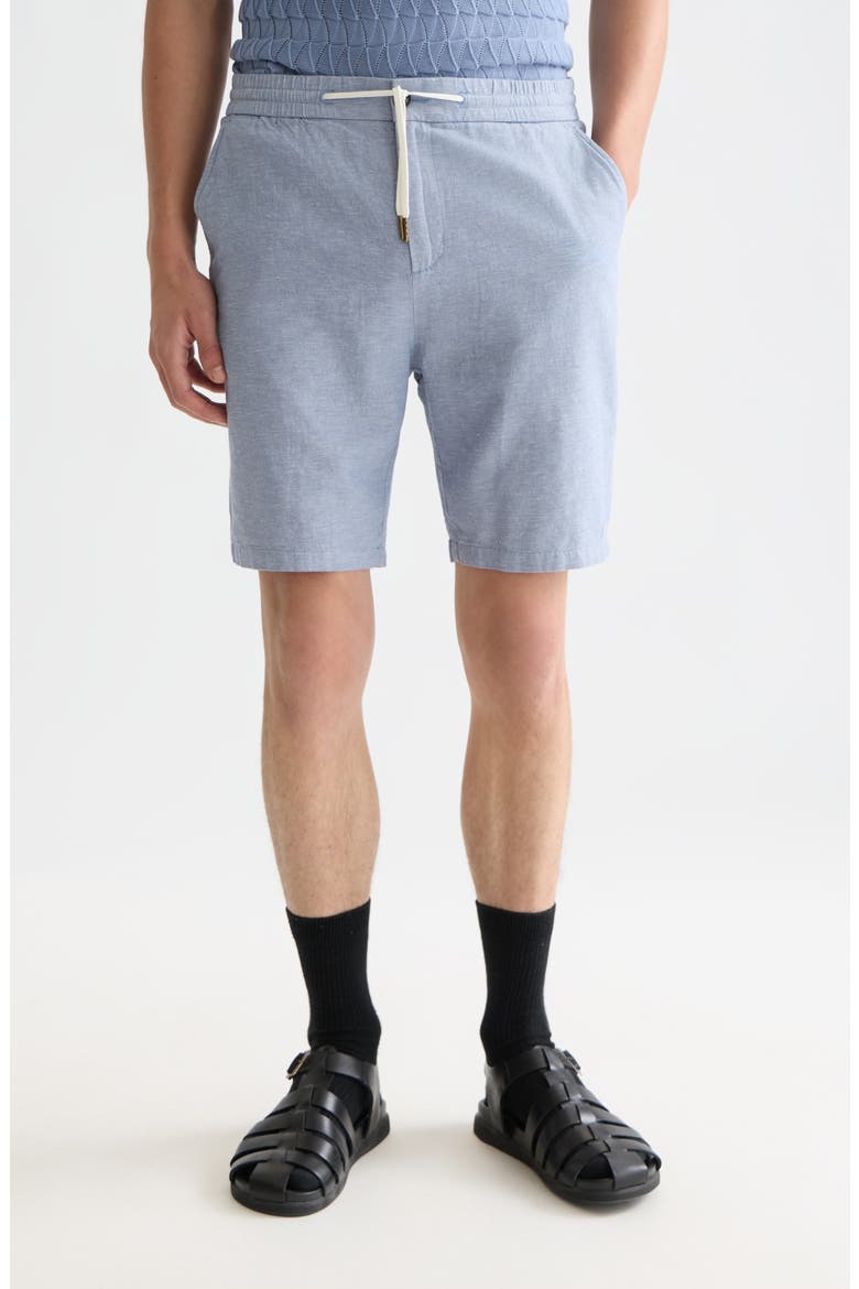 Cotton & Linen Chino Shorts, Main, color, INFINITY