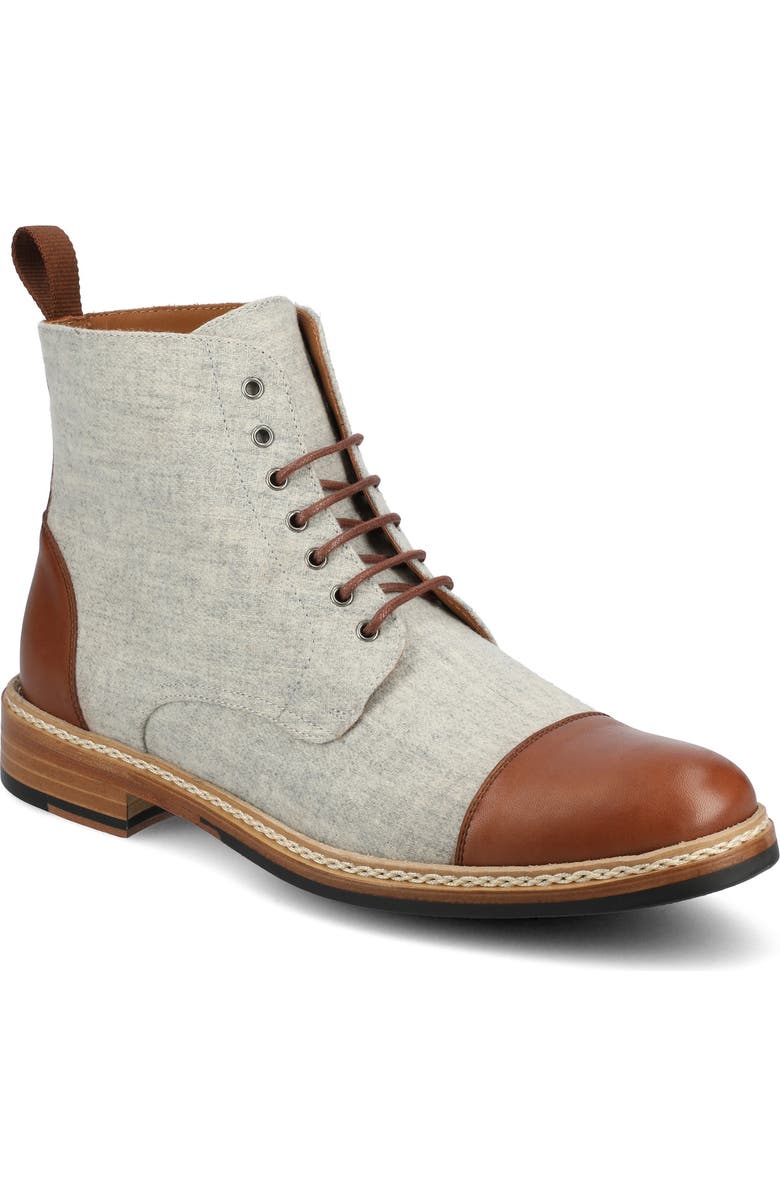 TAFT The Jack Cap Toe Boot, Main, color, Avalanche