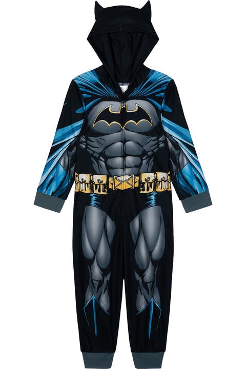 Justice League Batman Hooded One Piece Pajama