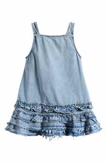 Vintage Havana Kids' Ruffle Tiered Denim Dress