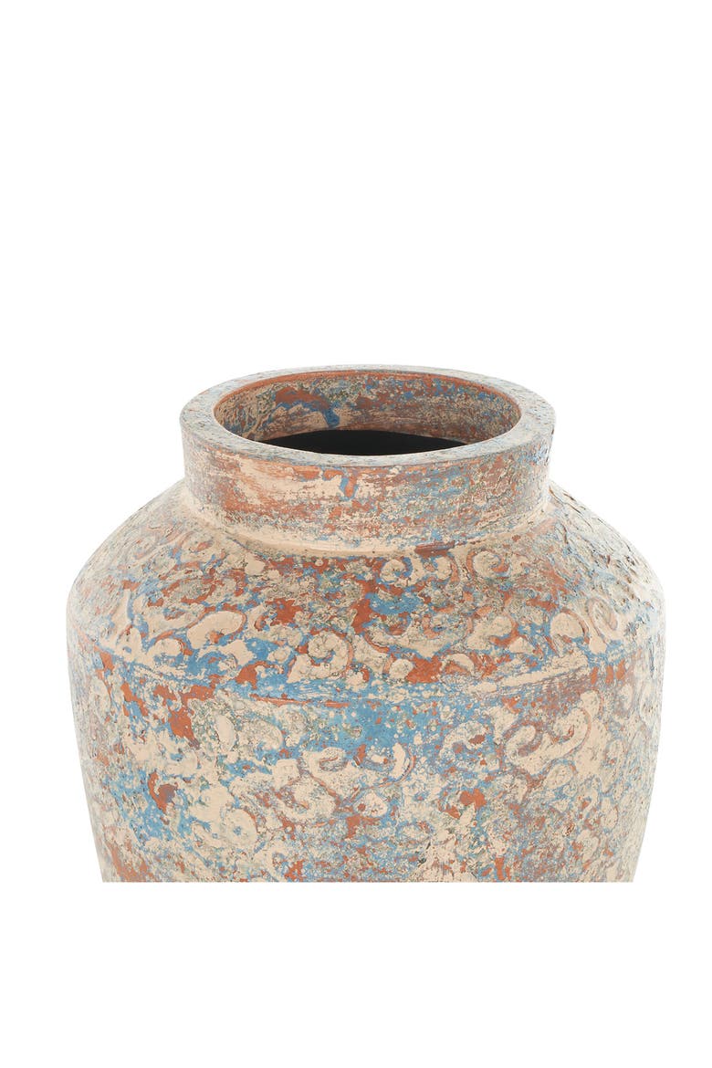 Red Clay Ceramic Vase, Alternate, color, BEIGE