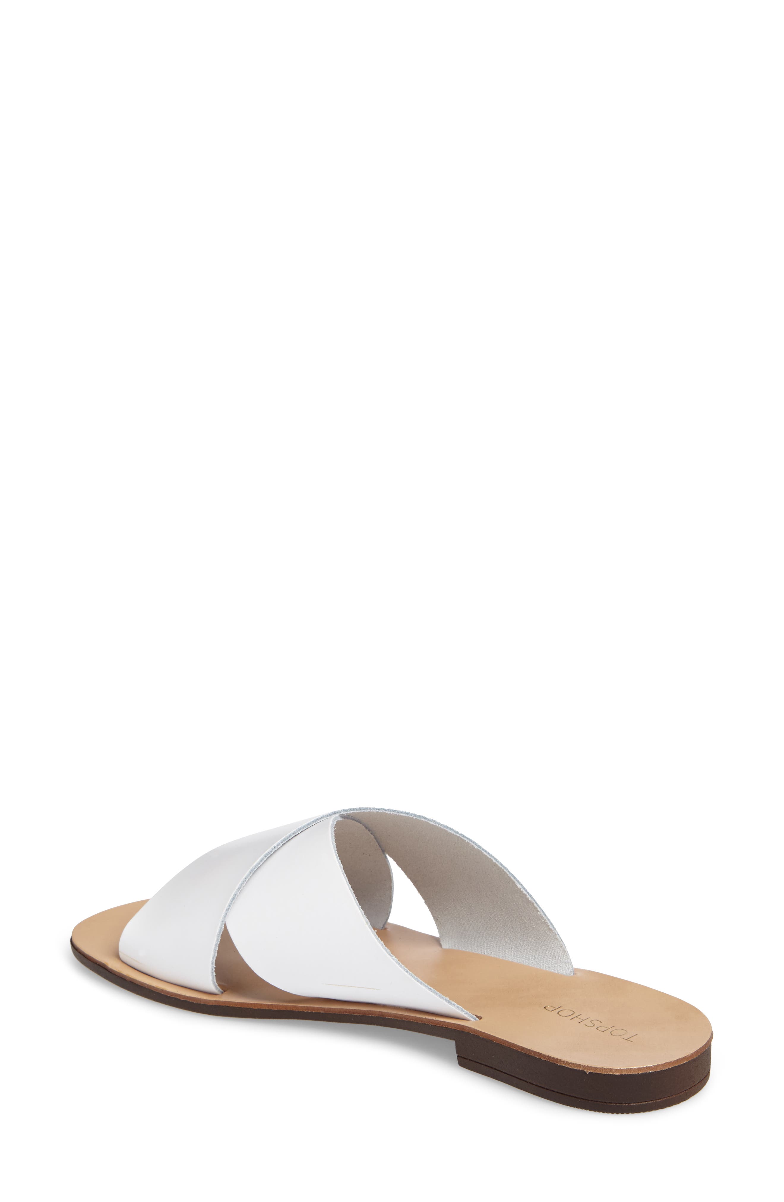 Holiday Cross Strap Sandal, Alternate, color, WHITE