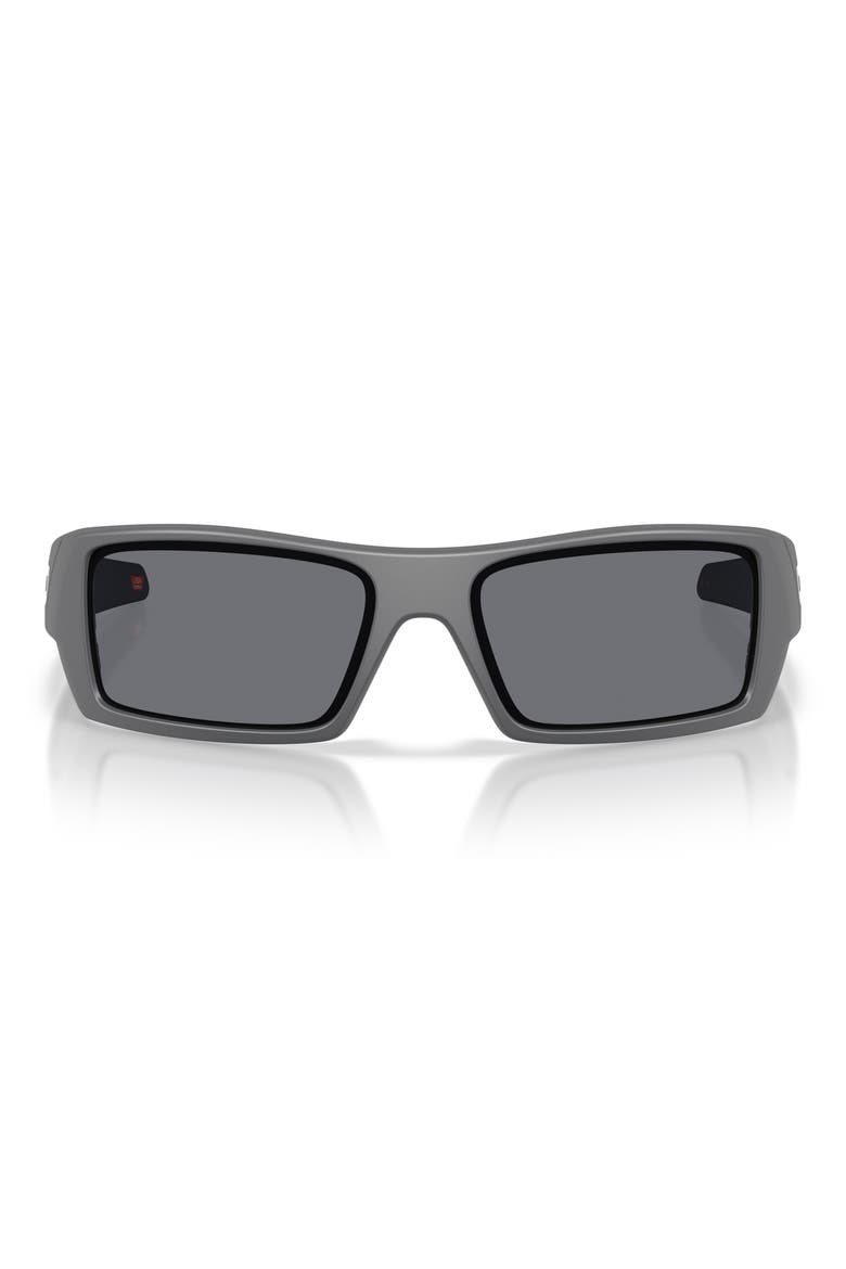 60mm Gascan Rectangle Sunglasses, Main, color, MATTE CARBON / GREY