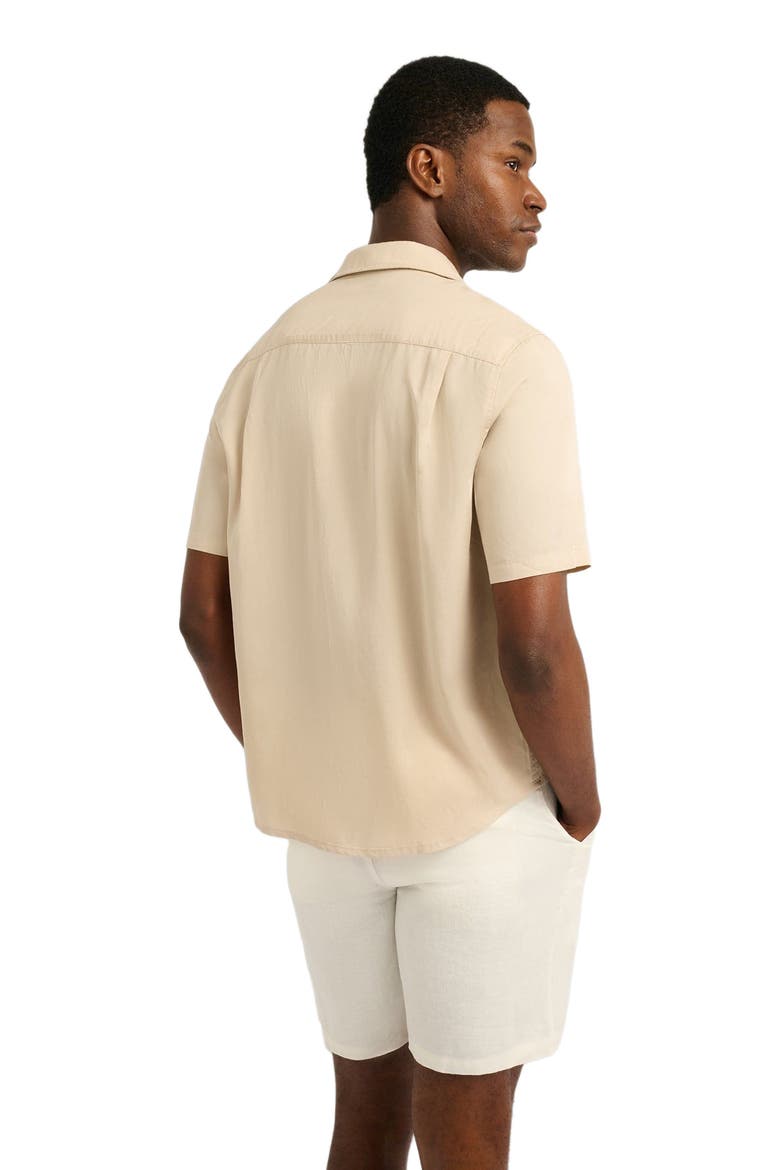 Lyocell Vacation Shirt, Alternate, color, STONE