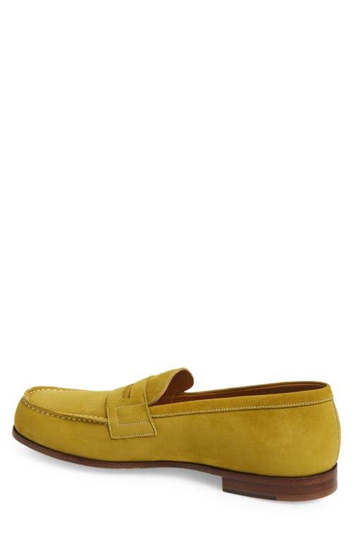 Jm Weston Le Moc Penny Loafer In Green