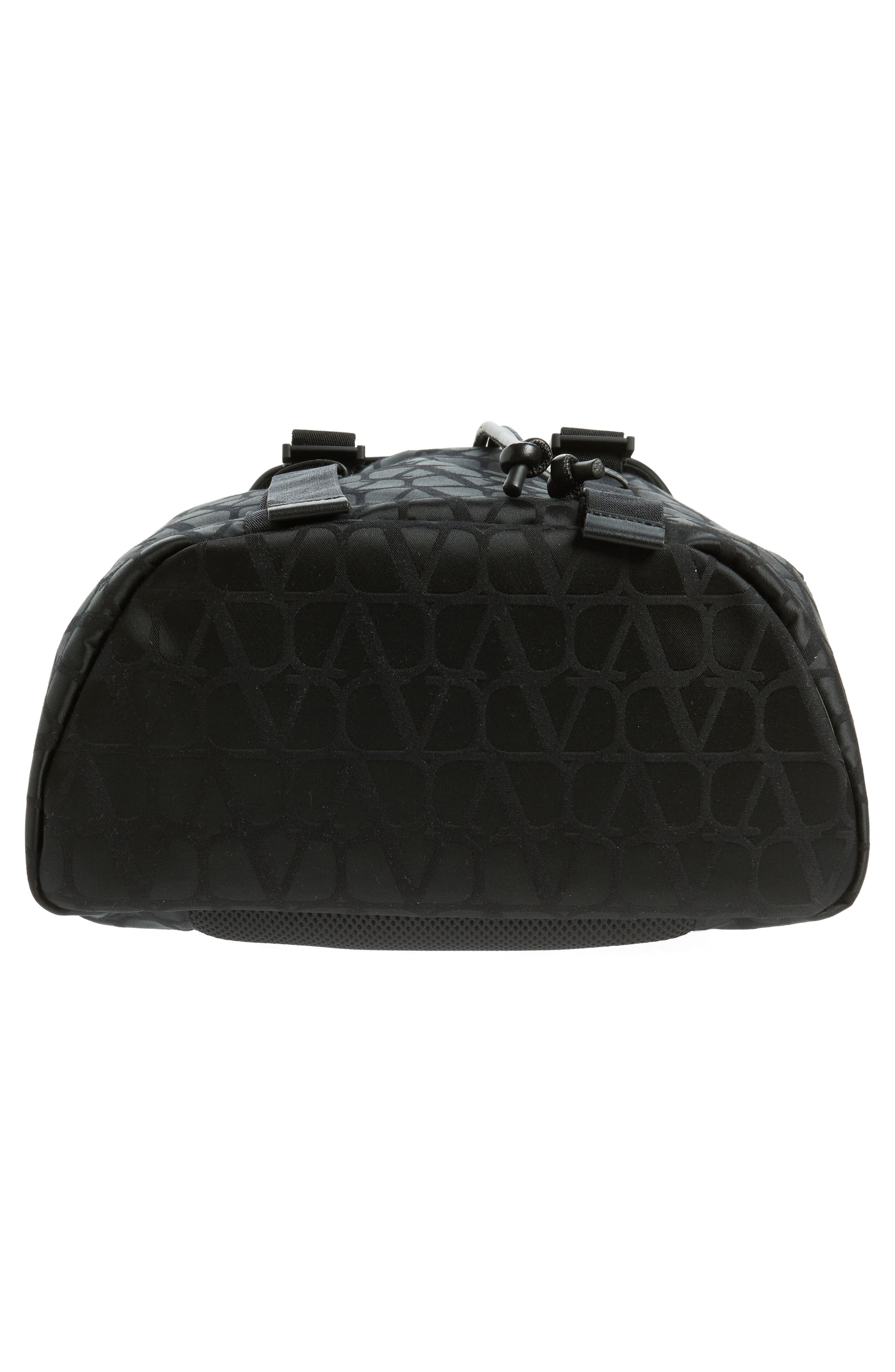 Valentino Garavani Toile Monogram Logo Canvas Backpack, Alternate, color, 