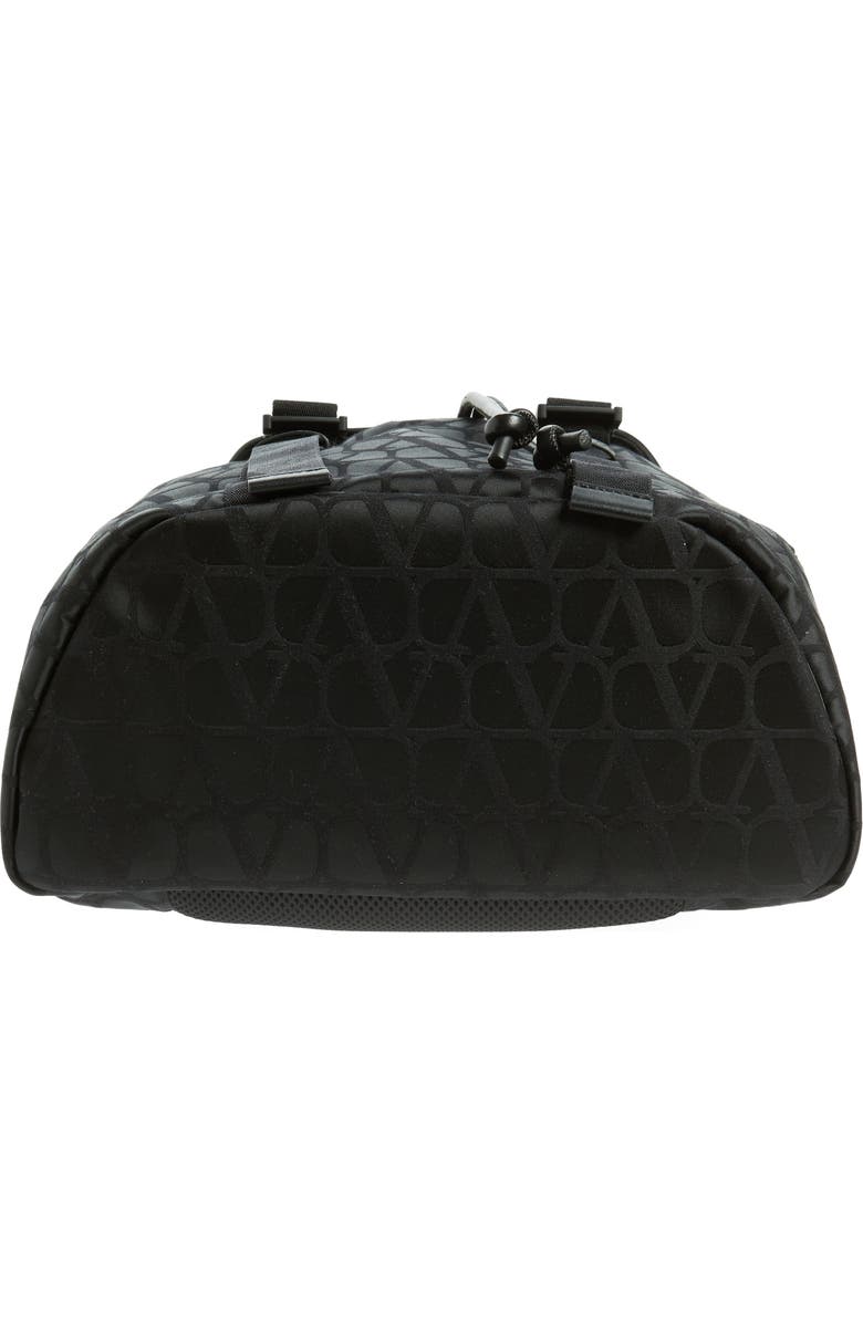 Valentino Garavani Toile Monogram Logo Canvas Backpack, Alternate, color,