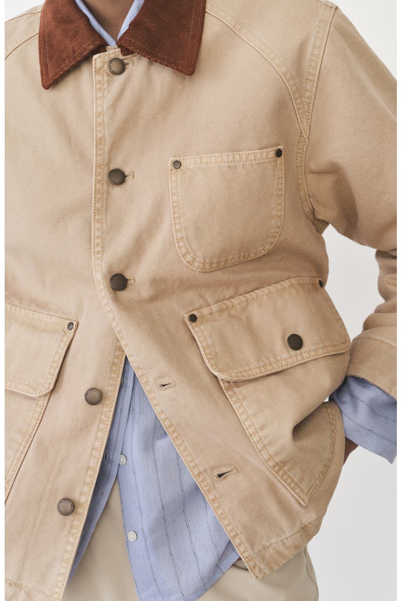 Rio Cotton Twill Barn Jacket, Alternate, color, SAND