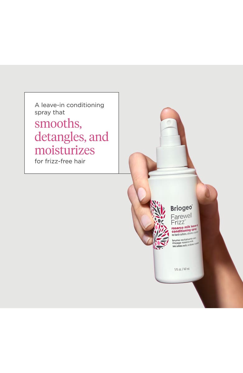 Briogeo Farewell Frizz Rosarco Milk Leave-In Conditioning Spray, Alternate, color, 