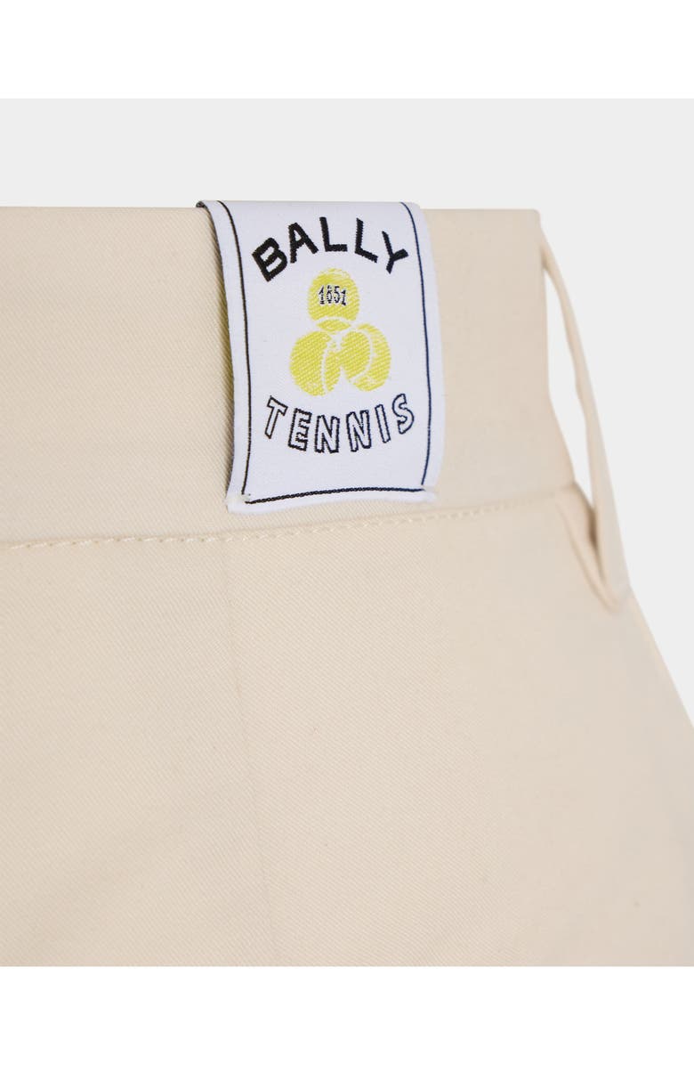 Bally Tennis Collection Shorts in Cotton, Alternate, color, White