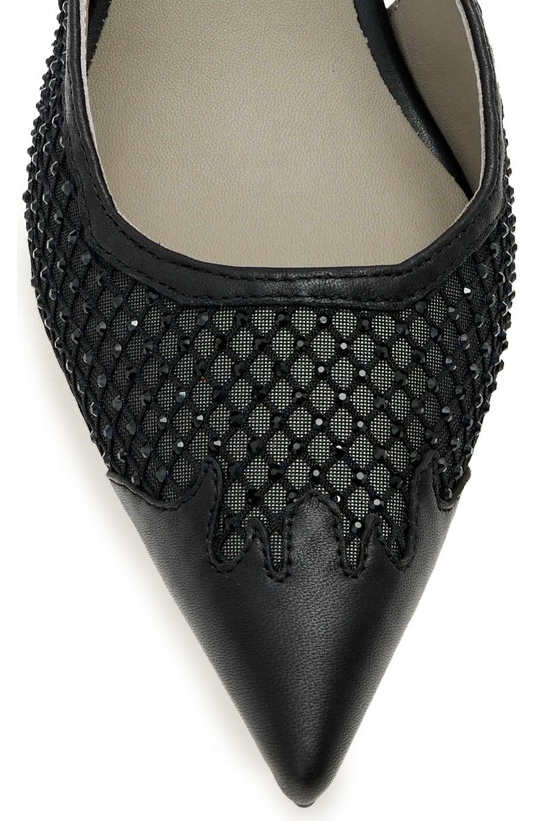 AllSaints Idiya Mesh Slingback Pump, Alternate, color, Black