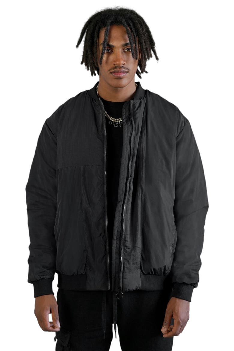 Bold Nylon Jacket, Main, color, Black