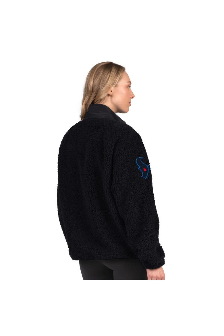 Women's Starter Navy Houston Texans On the Ball Sherpa Jacket, Alternate, color, Navy