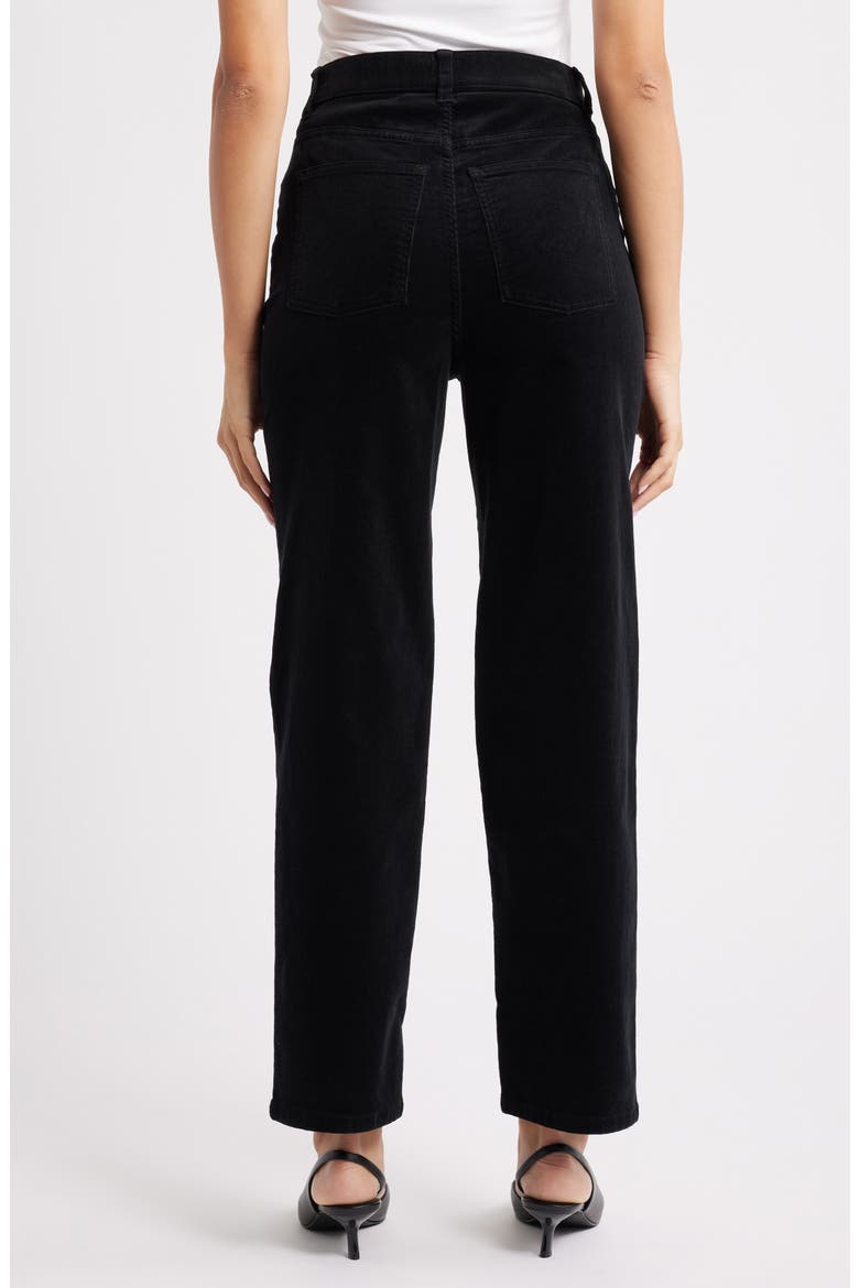 '90s Straight Leg Corduroy Pants, Alternate, color, CLASSIC BLACK