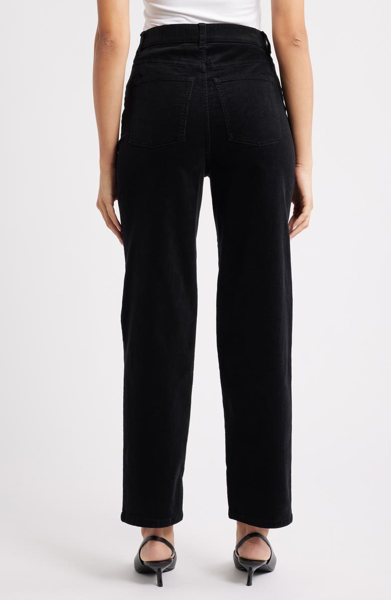 SPANX<sup>®</sup> '90s Straight Leg Corduroy Pants, Alternate, color, Classic Black