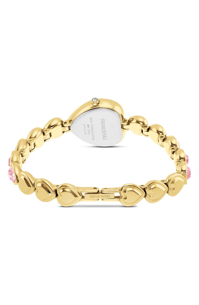 Swarovski Idyllia Heart Crystal Bracelet Watch, 22mm, Alternate, color, 