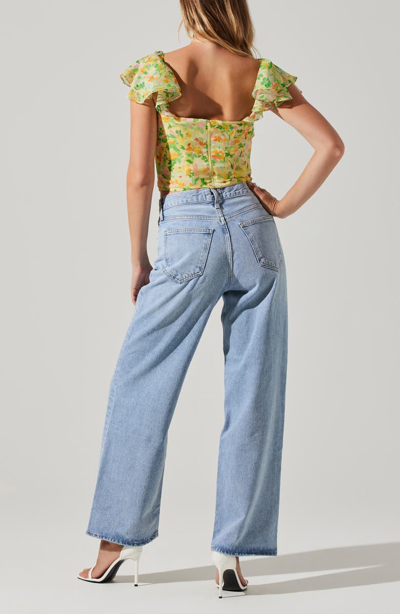 ASTR the Label Corazon Floral Corset Top, Alternate, color, 