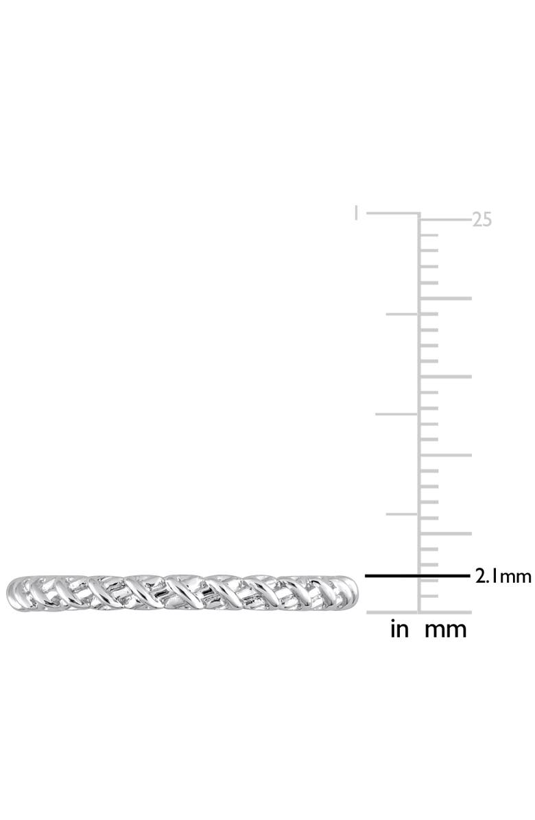 Julianna B. Crossover Twisted Ring 14k White Gold, Alternate, color, White Gold