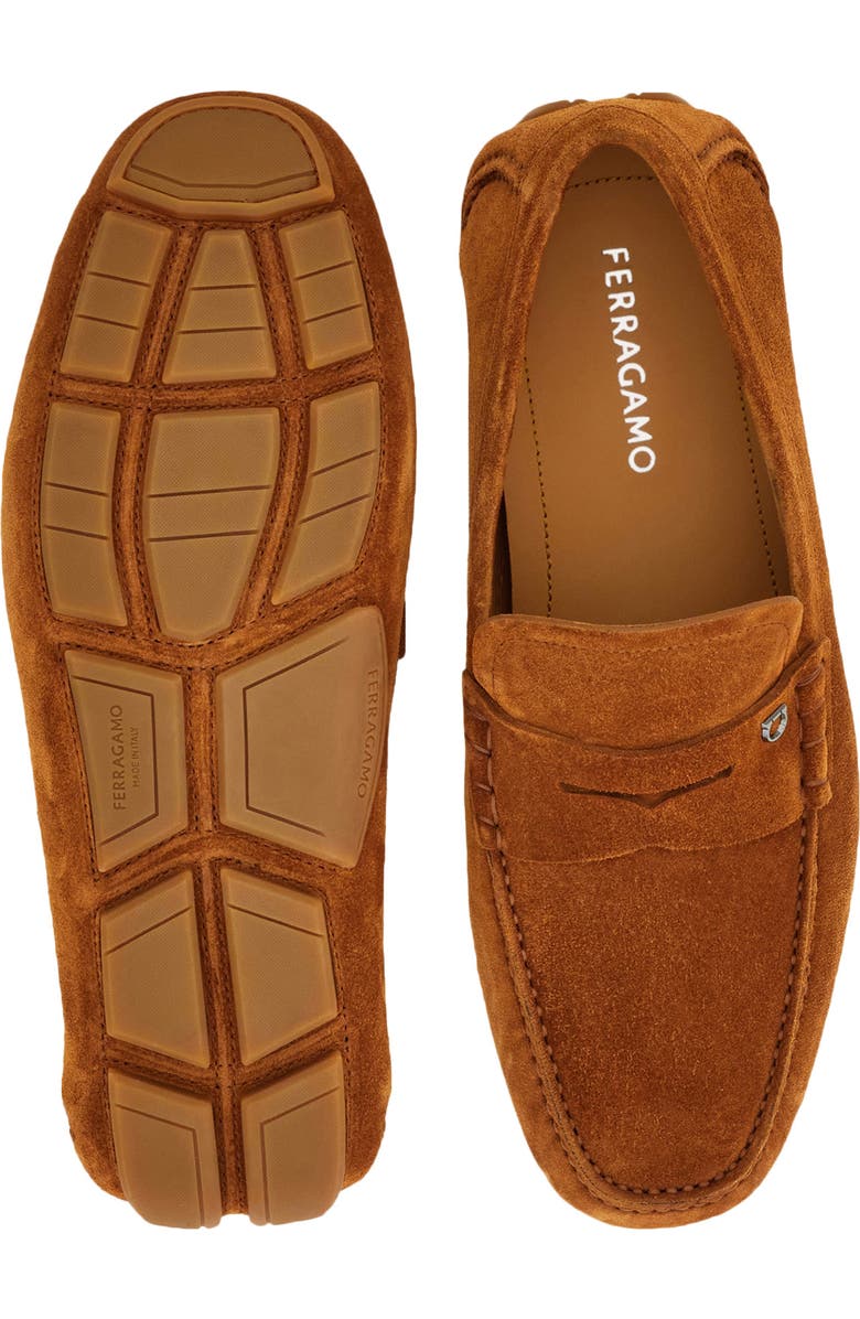 FERRAGAMO Timothy Driving Loafer, Alternate, color, Naturale New Biscotto