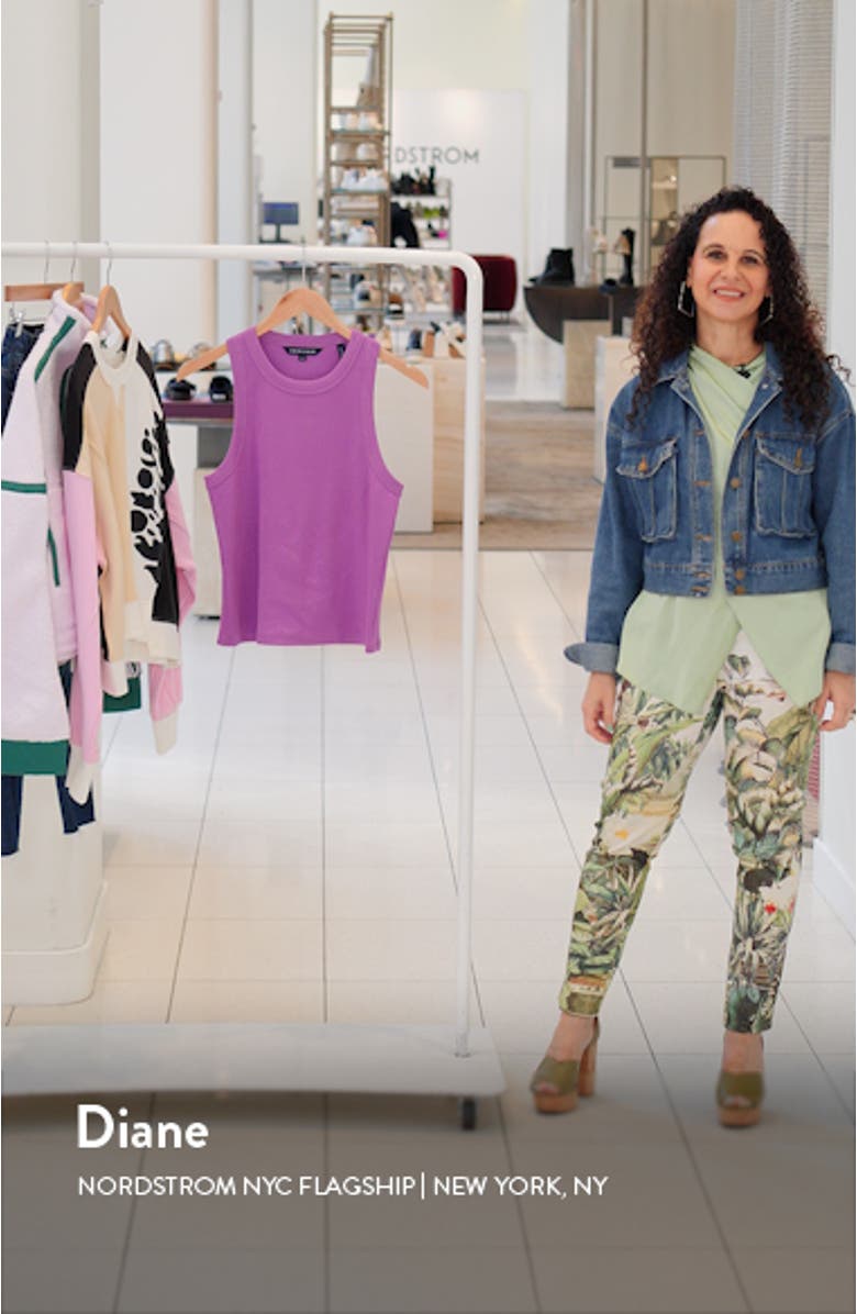 Jordyn Rib Cotton Crop Tank, sales video thumbnail