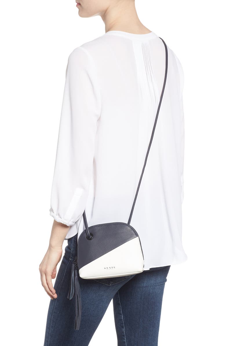 STATE Bags Kay Colorblock Leather Crossbody, Alternate, color,