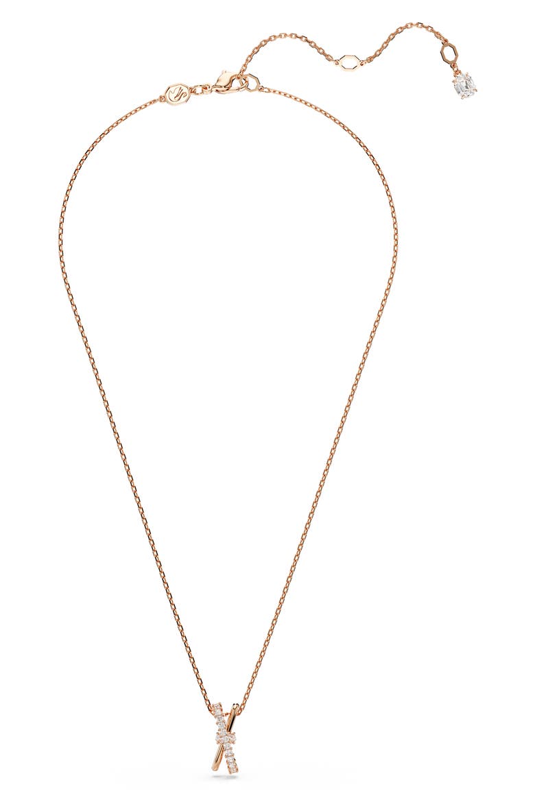 Hyperbola Pendant Necklace, Alternate, color, WHITE